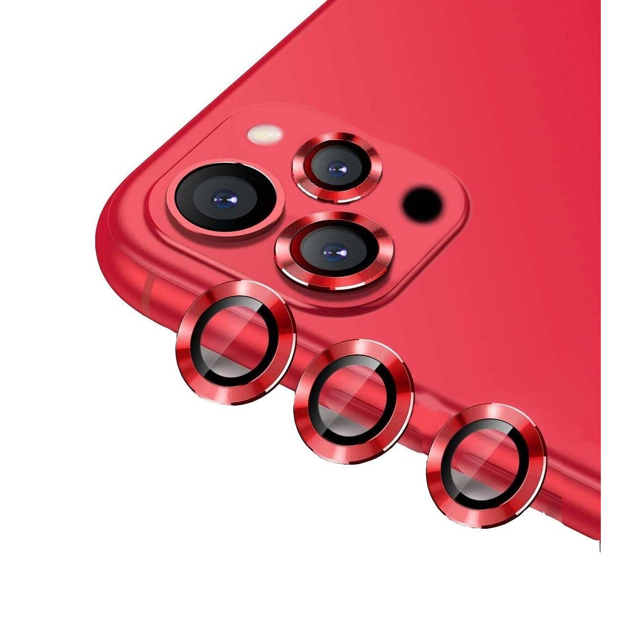 Set folii protectie camera, Mohave, Compatibil cu iPhone 13 Pro, Red ...