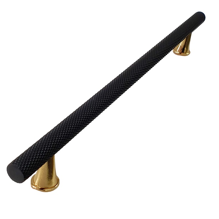 Дръжка модел 393 Черно / Златисто покритие 224 мм