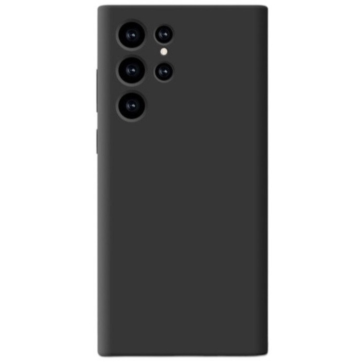 Husa de Protectie, Compatibila cu Samsung S23 Ultra, Silicon, Protectie interioara, Negru