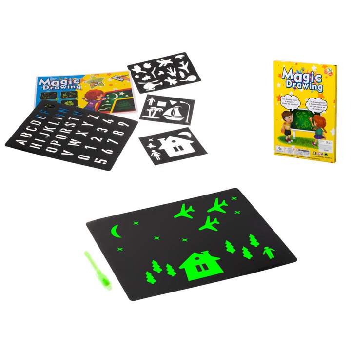 Mágikus fényfestő rajzlap, kreatív készlet