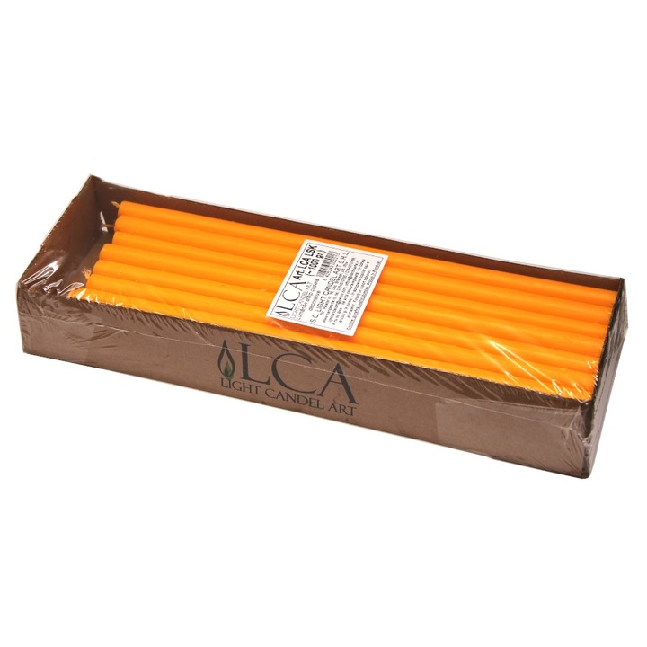 Декоративни свещи Capete - оранжеви стълбове 1 кг