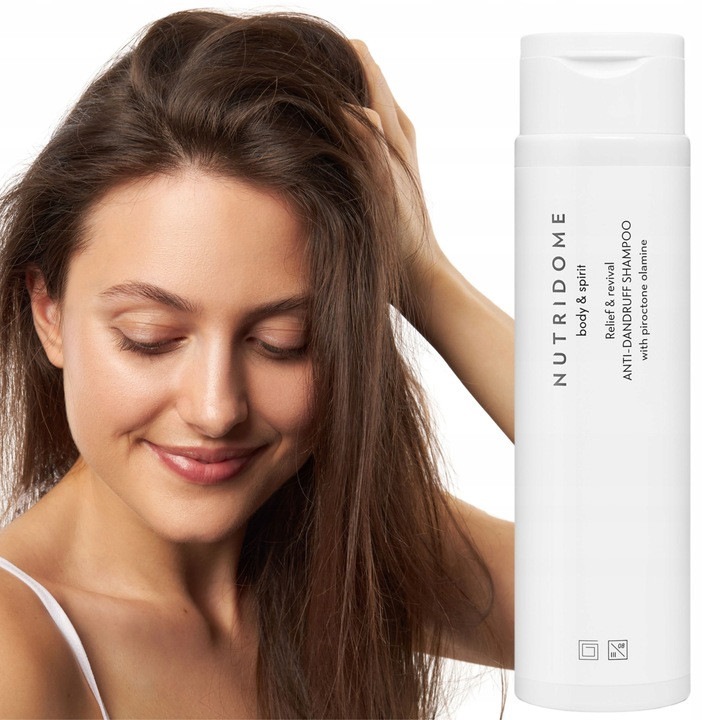 Korpásodás Elleni Sampon, Nutridome, Cinkkel és Piroctone Olamine-nal, Tisztítja és Nyugtatja A Fejbőrt, Csökkenti A Faggyútermelést és A Viszketést, Hidratálást és Frissességet Biztosít, 250 ml