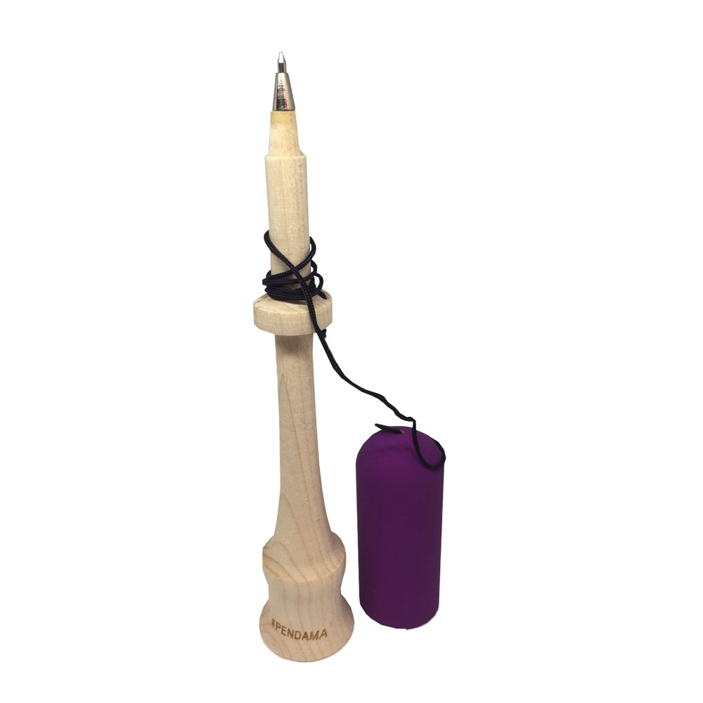 Pendama Joc de indemanare, Spike It, Flip It, Catch It , Undercover® Pendama Originala - Mov