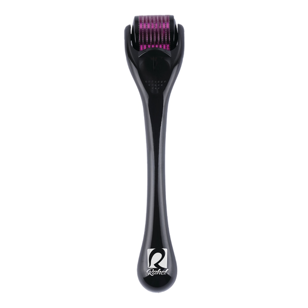 ​​​​​​​Rola dermatologica Rahel® Beauty, Dermaroller, dispozitiv pentru regenerarea pielii si tratament facial impotriva cicatricilor, ridurilor, vergeturilor cu 540 ace din Titan - 1.50 mm