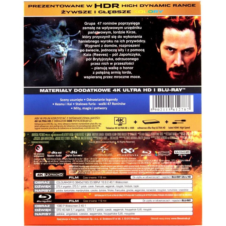 47 ронини [Blu-Ray 4K]+[Blu-Ray] - eMAG.bg