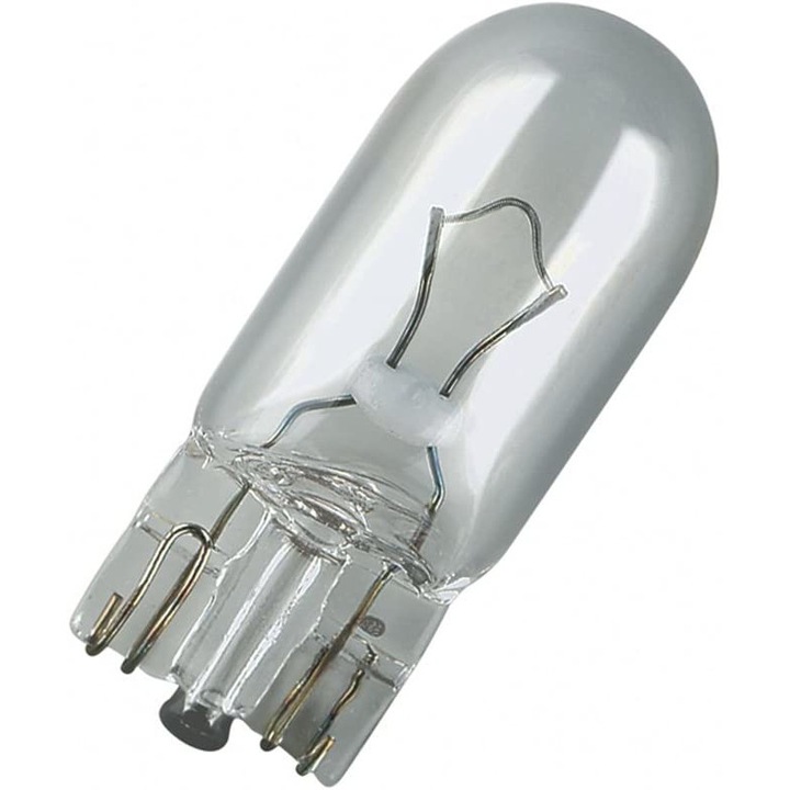 10 db OSRAM autós izzó készlet, W5W, 12V, 5 W, csatlakozó W2.1x9.5d, jelzéshez, eredeti buborékfólia