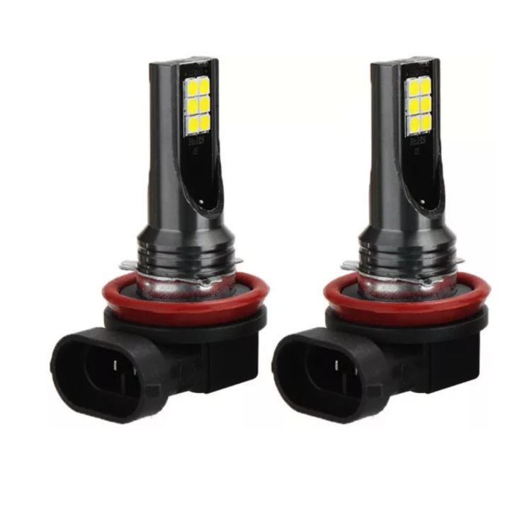 Комплект от 2 LED крушки за кола H11 12LED 60W