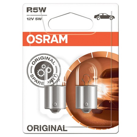 Set 2 Becuri Auto OSRAM, R5W, 12V, 5 W, Conector BA15s, Pentru ...