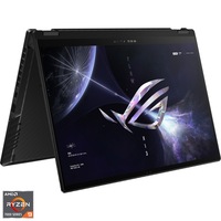 Laptop Gaming ASUS ROG Flow X13 GV302XU cu procesor AMD Ryzen 9 7940HS pana la 5.20 GHz, 13.4", QHD+, IPS, 165Hz, Touch, 16GB LPDDR5, 1TB SSD, NVIDIA GeForce RTX 4050 6GB GDDR6, Windows 11 Pro, Off Black