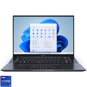Laptop ASUS Zenbook Pro 16X OLED UX7602VI cu procesor Intel® Core™ i9-13900H pana la 5.40 GHz, 16", 3.2K OLED, Touch, 64GB, 2TB SSD, NVIDIA® GeForce RTX™ 4070 8GB GDDR6, Windows 11 Pro, Tech Black, Garantie extinsa 3 ani