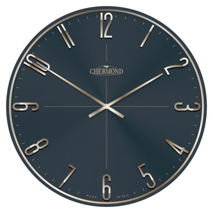 Ceas de perete, Chermond, ZCH47281/1, 39cm, plastic, negru