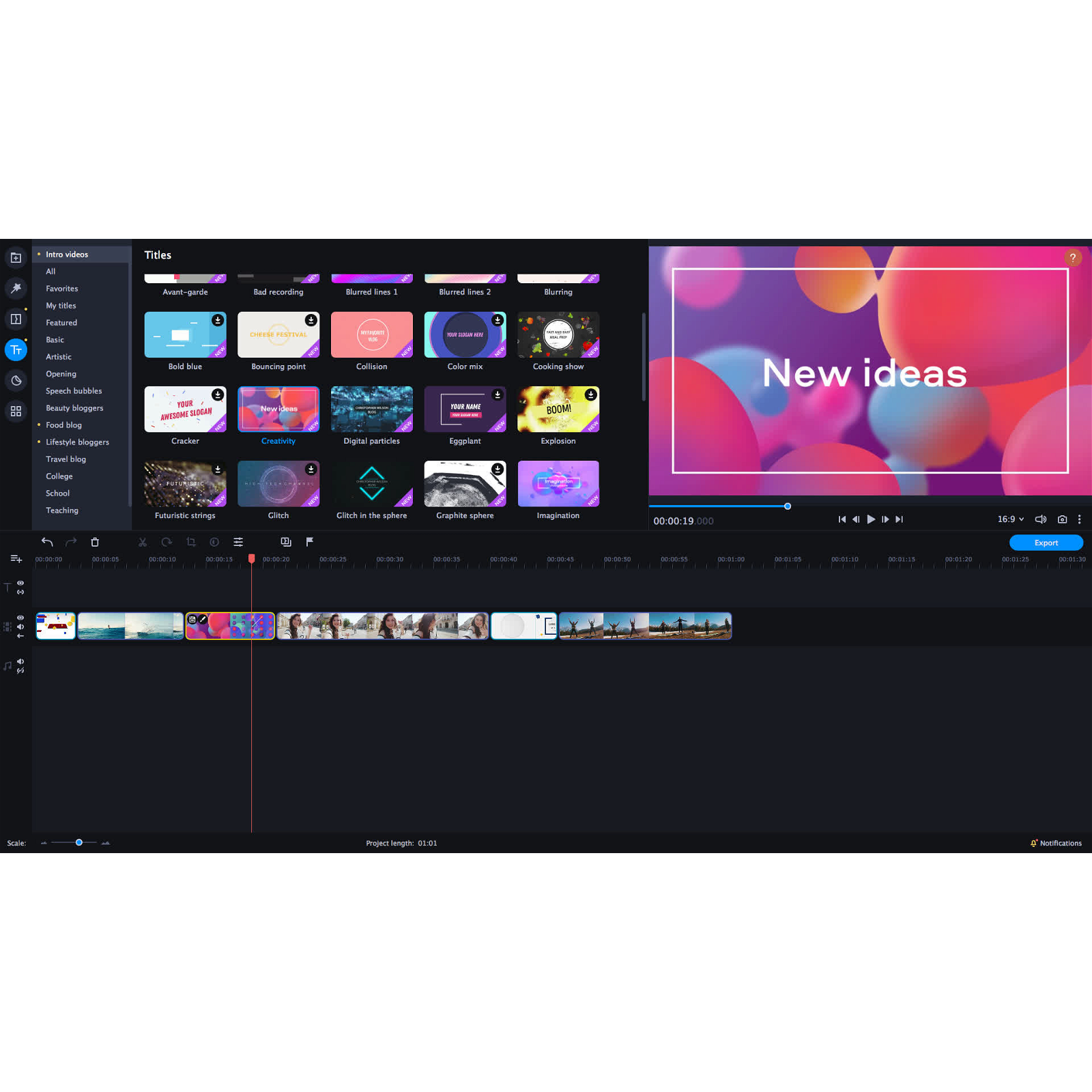 Movavi Video Editor Plus 2021 Effects - Trendy Intro Set (PC - Steam ...