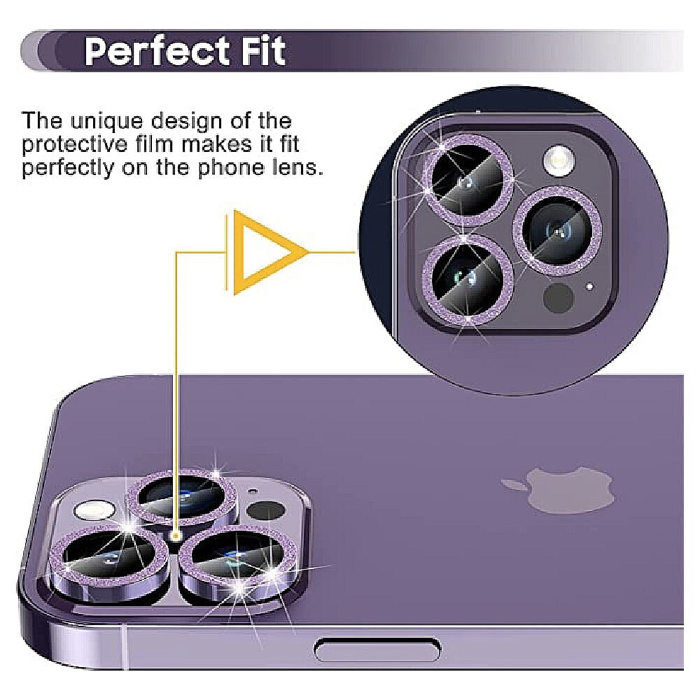 Apple iPhone 14 Plus készülékkel kompatibilis kamera védőfólia, Secure