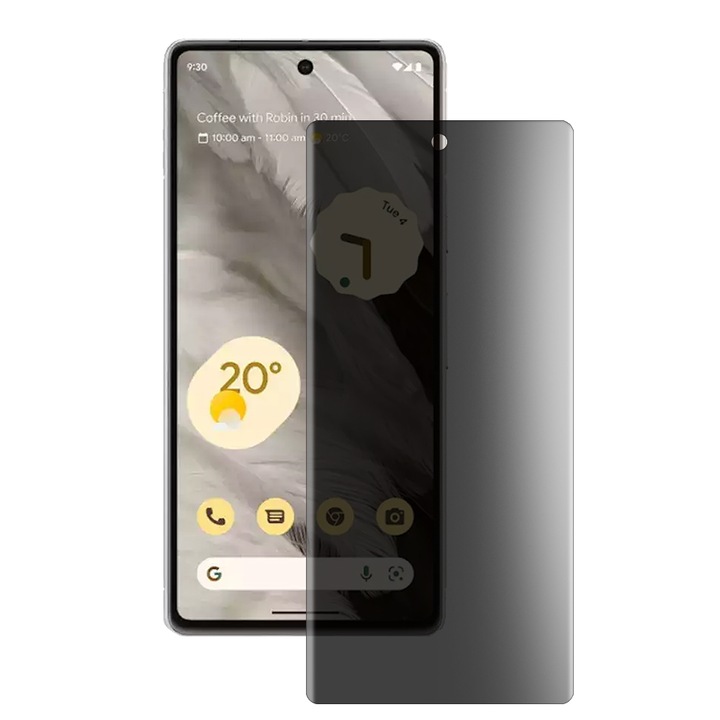 SILKASE matt adatvédő fólia Google Pixel 7a telefonhoz, képernyővédő, szilikon