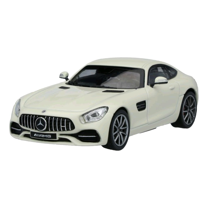 Macheta, Mercedes-Benz, Model Mercedes AMG GT Coupe C190, 1:43, Zinc turnat/Plastic, Alb