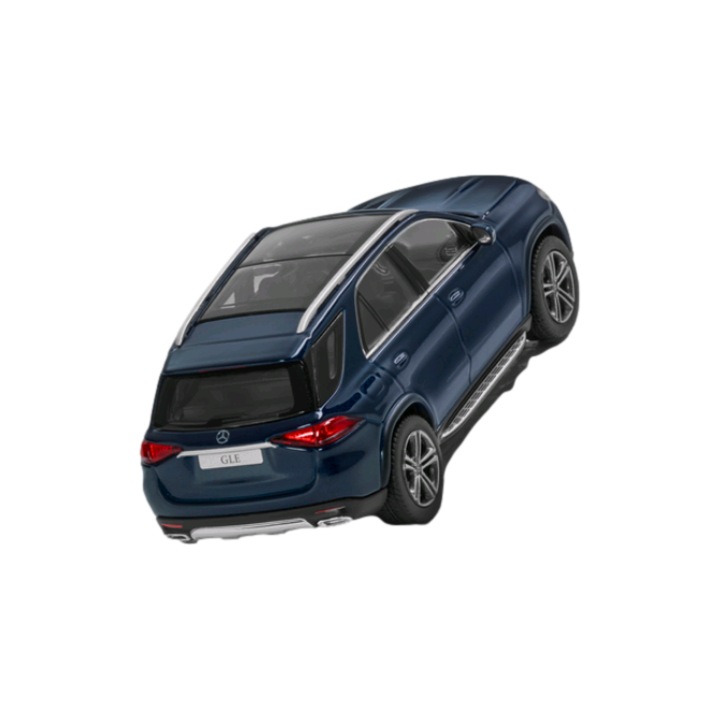 Modell, Mercedes-Benz, Modell Mercedes GLE SUV V167, 1:87, Öntött horgany/műanyag, Sötétkék