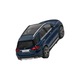 Modell, Mercedes-Benz, Modell Mercedes GLE SUV V167, 1:87, Öntött horgany/műanyag, Sötétkék