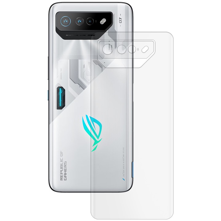 SILKASE matt hátfólia Asus ROG Phone 7-hez, hátvédő, szilikon