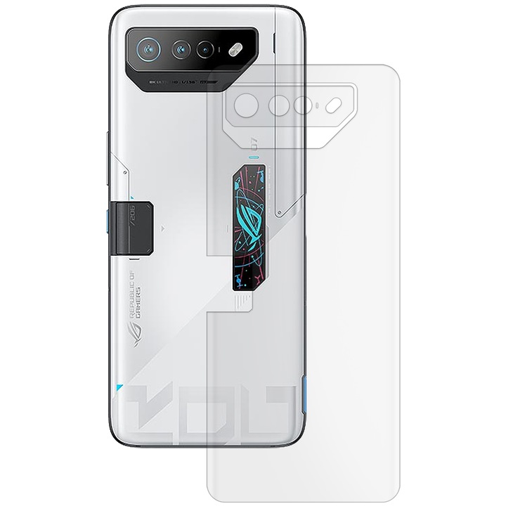 SILKASE матово фолио за гръб за Asus ROG Phone 7 Ultimate, защита на гръб, силикон