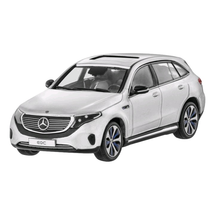 Macheta masina, Mercedes-Benz, Model Mercedes EQC 4MATIC N293, Plastic/Zinc turnat, 1:43, Alb