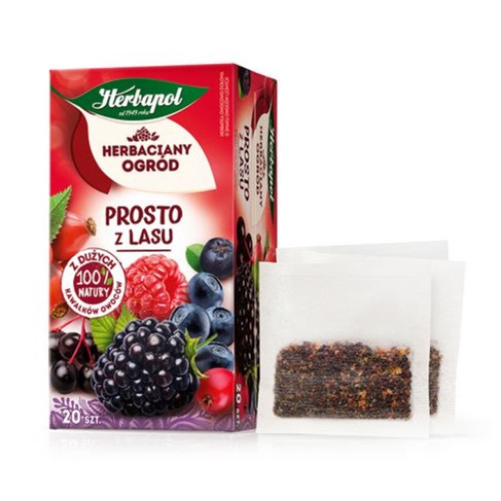 Ceai fructe de padure, Herbapol, 20 plicuri, 50g