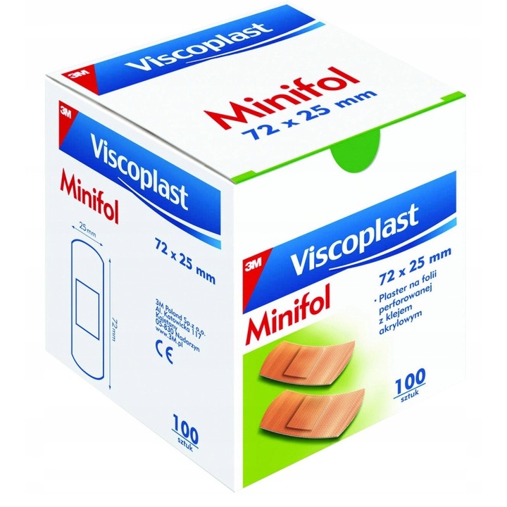 Адхезивни превръзки, 72x25 mm Комплект от 100 бр
