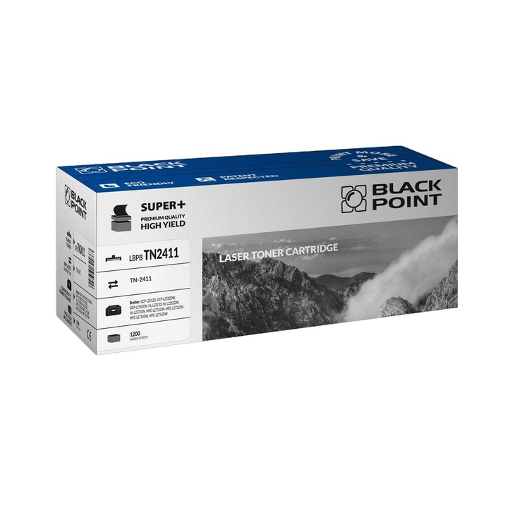 Nyomtatófesték, Black Point, kompatibilis a Brother L2512D/L2532DW/L2552DN nyomtatóval, fekete
