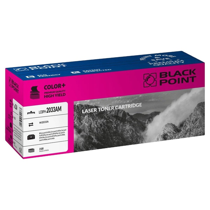 Black Point Nyomtatófesték, HP Laserjet Pro készülékkel kompatibilis, Magenta