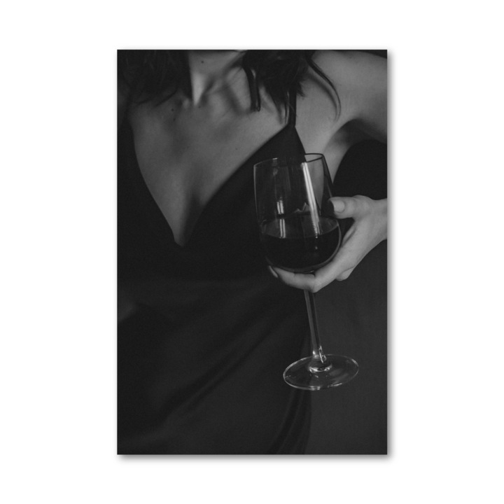 Tablou canvas - Alb negru - 95x150cm