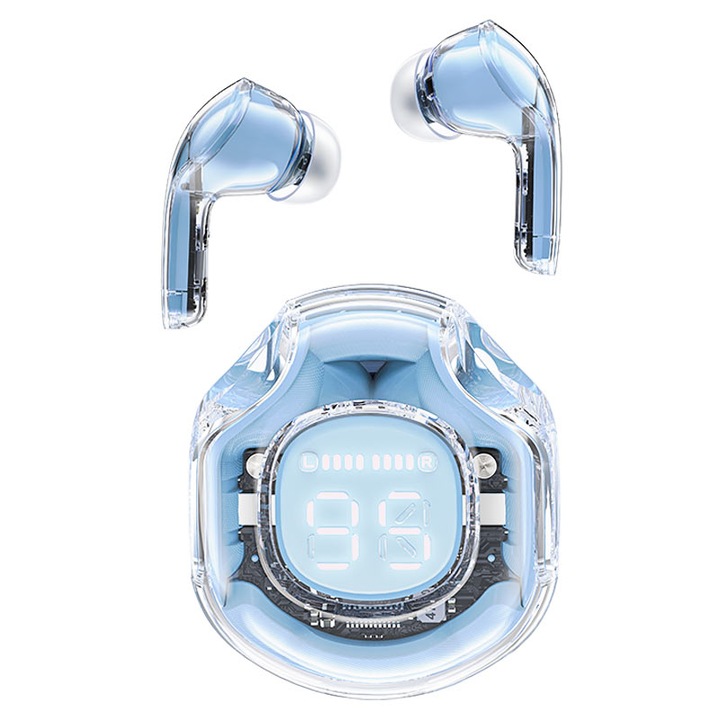 Безжични слушалки Acefast T8, TWS, Bluetooth 5.3, IPX4, Син