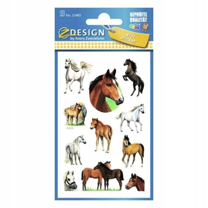 Комплект стикери, Avery Zweckform, 22 бр., Многоцветни