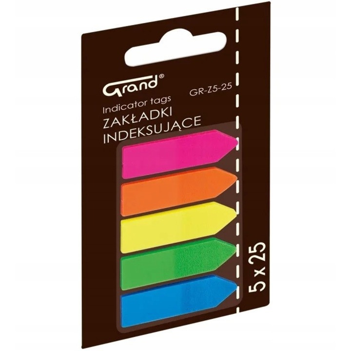 Note adezive, Grand, 45 x 12 mm, Multicolor