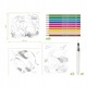 Set creativ pentru copii, Maped, Multicolor, 7+