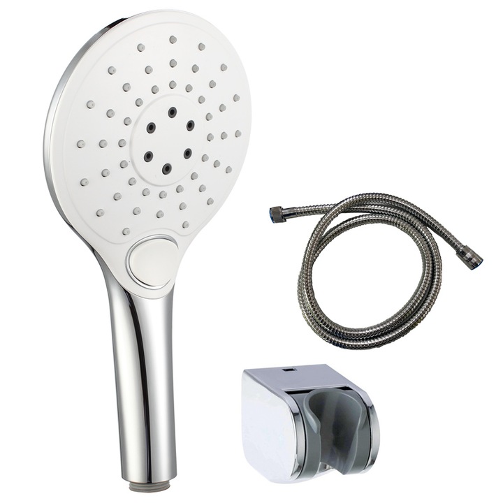 Set pentru dus, zhuoqiao, ABS/Otel inoxidabil, 3 Piese, Argintiu