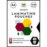 Set de 100 folii laminate, Hexagon, 75-80 microni, A4