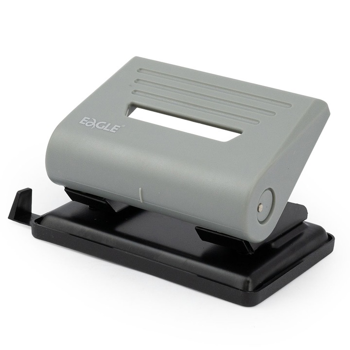 Perforator Eagle, Plastic, 25 coli, Gri/Negru