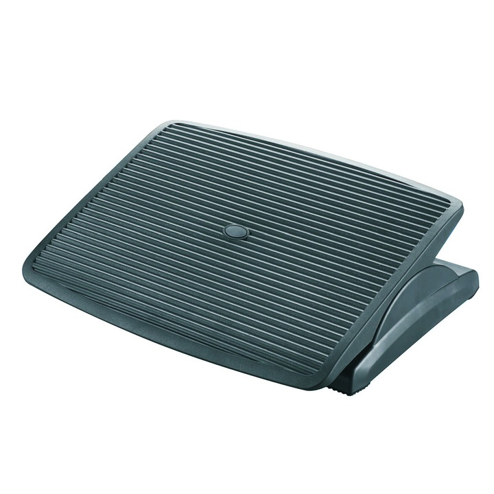 Lábtartó, ergonomikus, állítható (x1), 450x115x340mm, Q-connect - Fekete