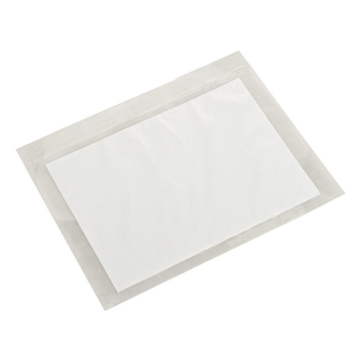 Set 500 plicuri curierat, Plastic, 110 x 175 mm, Transparent