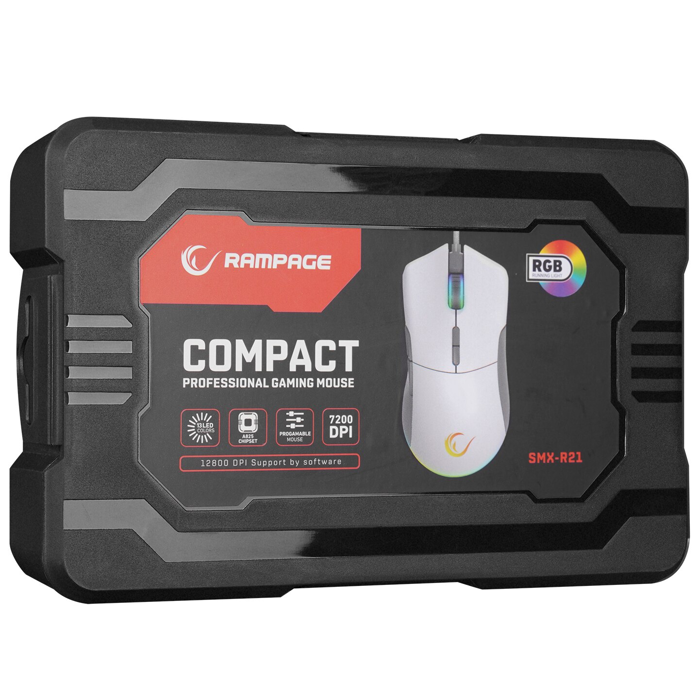 Mouse gaming Rampage SMX-R21 COMPACT, Iluminare RGB, Senzor Instant ...