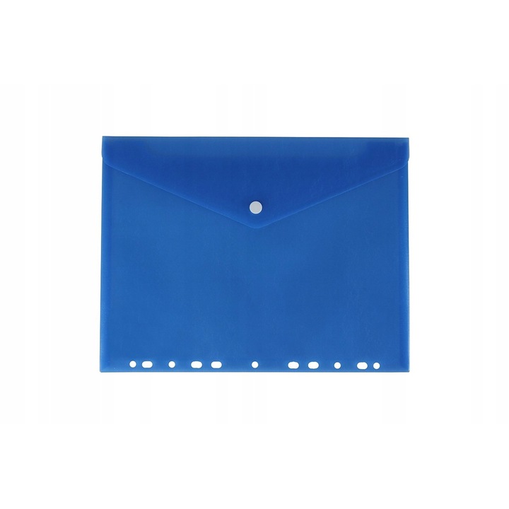 Plic suport documente, Polipropilena, A4, 29.7 x 21 cm, Albastru