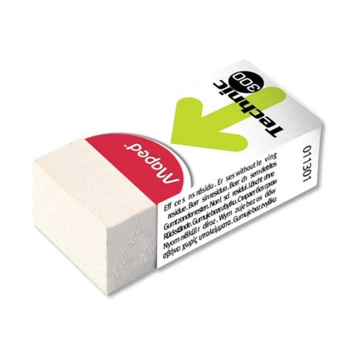 Radiera, Maped, Cauciuc, Alb