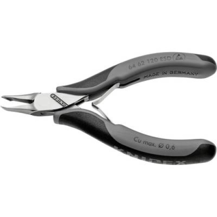 Homlokcsípőfogó, KNIPEX 6462 ESD (64 62 120 ESD)