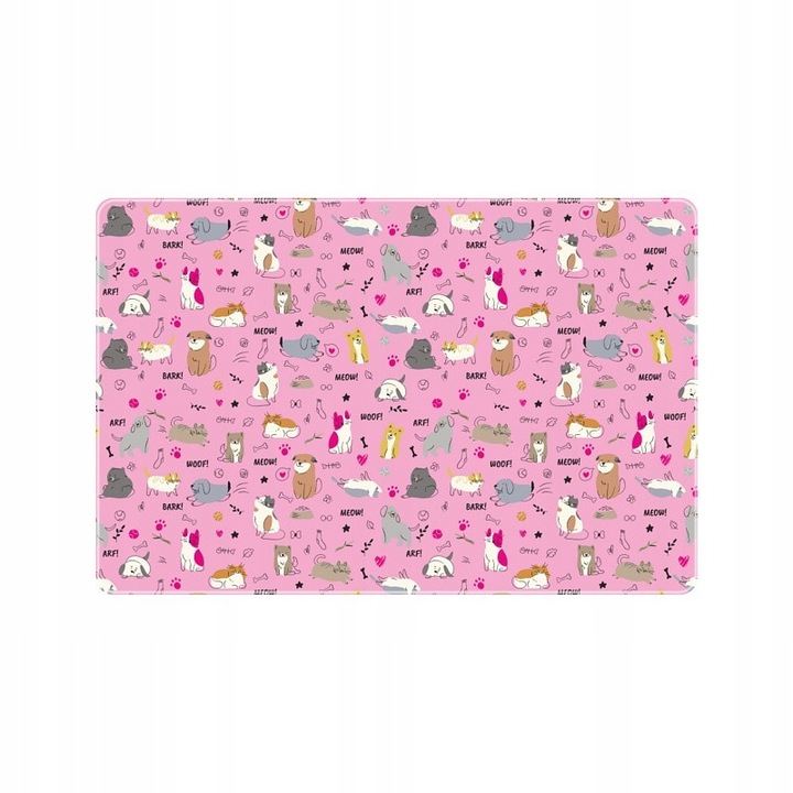 Подложка за мишка, Biurfol, PVC, 38x58 см, розова
