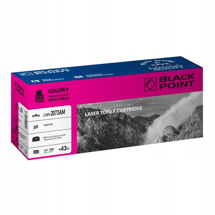 Black Point LCBPH2073AM lézernyomtató toner, HP Color Laser 150nw/MFP 178nw/MFP 179fnw kompatibilis, bíborvörös