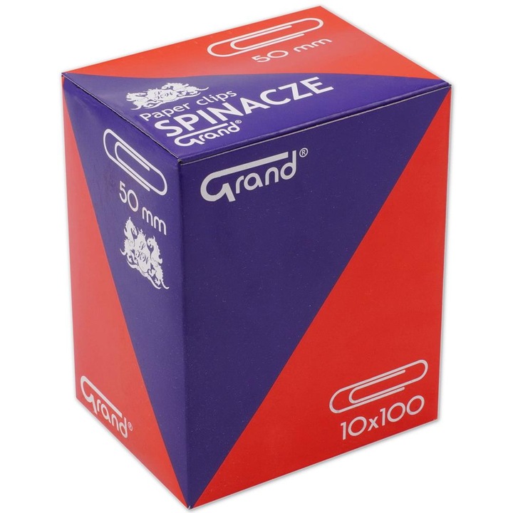 Agrafe, Grand, Metal, 100 buc