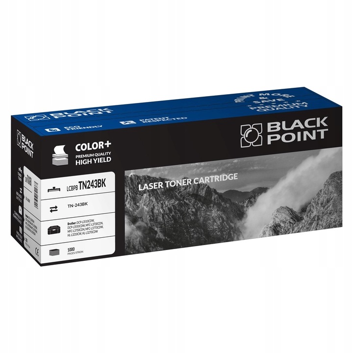 Lézernyomtató toner, Black Point, LCBPBTN243BK, kompatibilis Brother DCP-L3510CDW/MFC-L3730CDN/HL-L3210CW, fekete