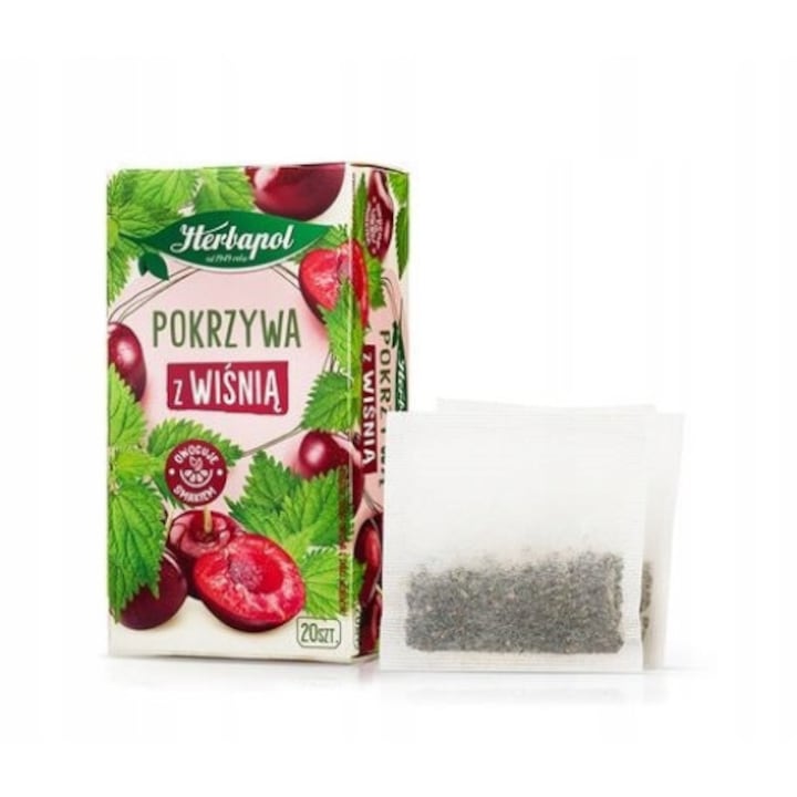 Чай от коприва с череши Herbapol 20 бр. 30гр