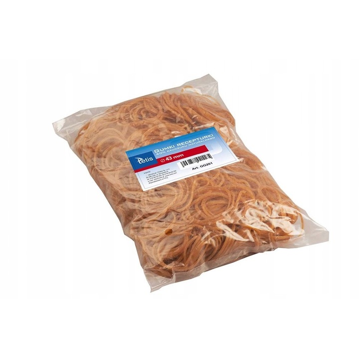 Rugalmas szalagok, Tetis, Gumi, 43mm, 500g