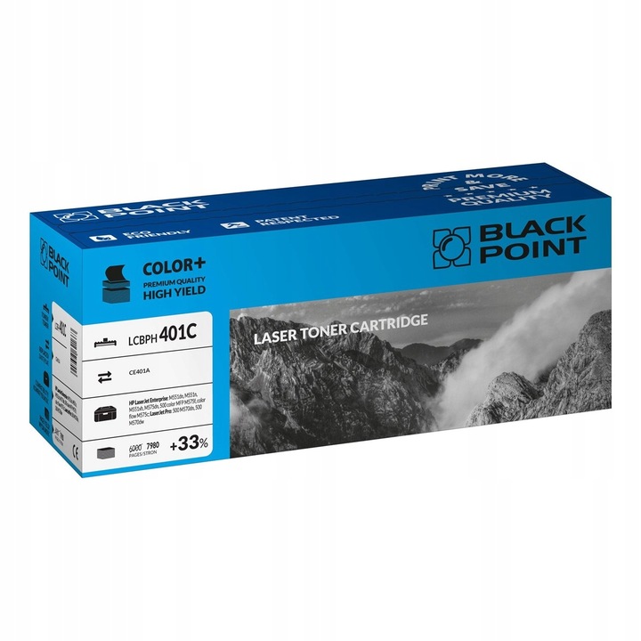 Toner imprimanta laser, Black Point, LCBPC054HY, Compatibil cu Canon i-SENSYS MF641Cw/MF643Cdw, Galben