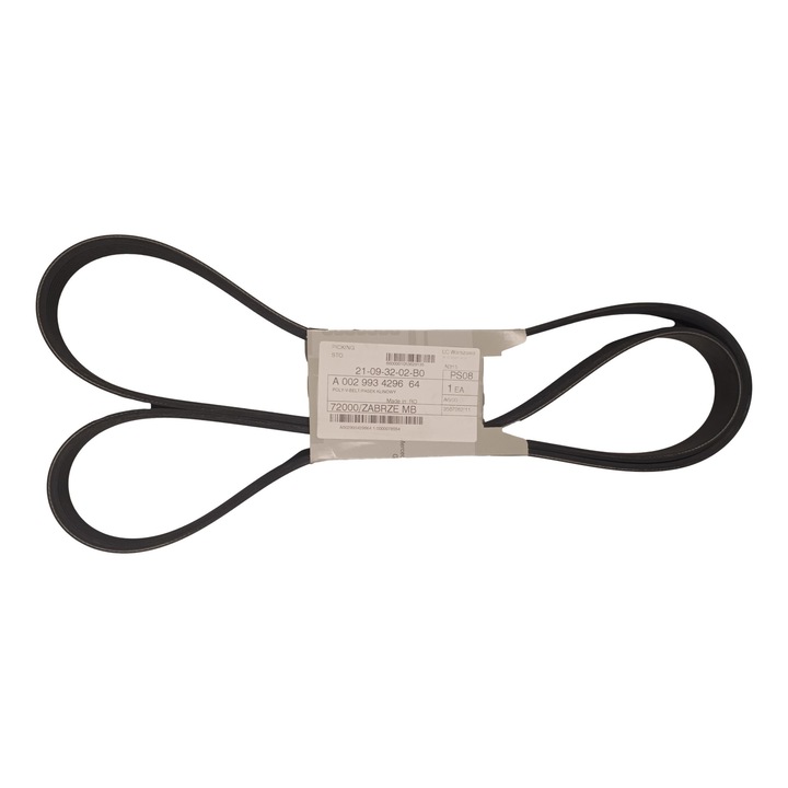 Ékszíj, Mercedes-Benz, MERCEDES W164 W203 W204-hez, Fekete